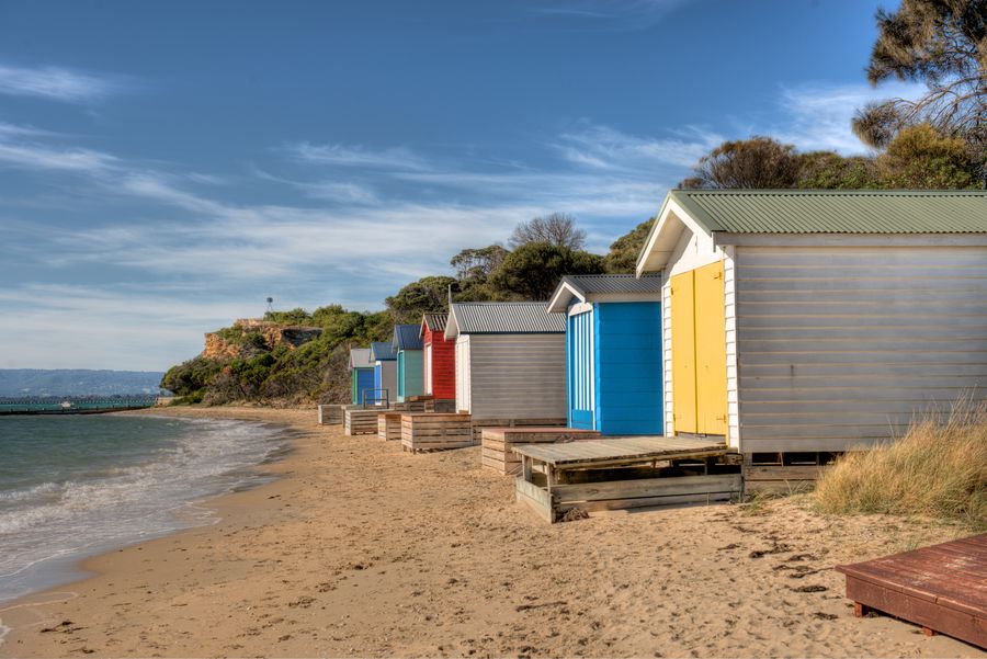 Beach Boxes - (image courtesy of Chris Magee Photography)